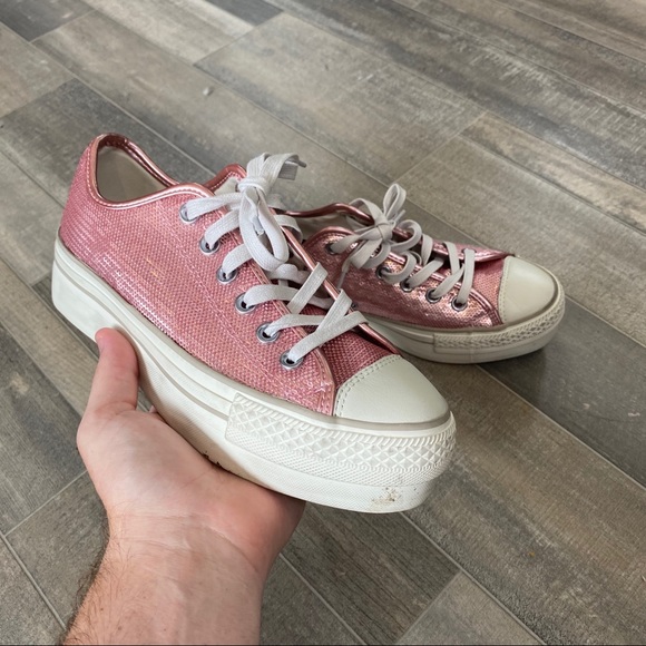 Converse Shoes - Converse Platform Sequin Sneakers